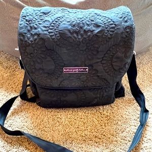 Black Petunia Pickle Bottom Diaper Backpack